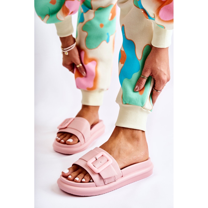 Dámské Pantofle Se Sponou Růžová Devia růžový 2