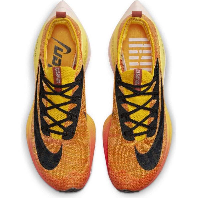Běžecká bota Nike Air Zoom Alphafly Next% Flyknit M DO2407-728 černý pomerančový žluť 1