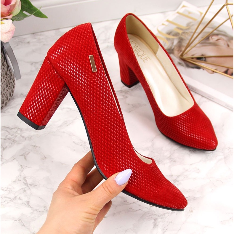 Lodičky na sloupku červená Monique červené 1