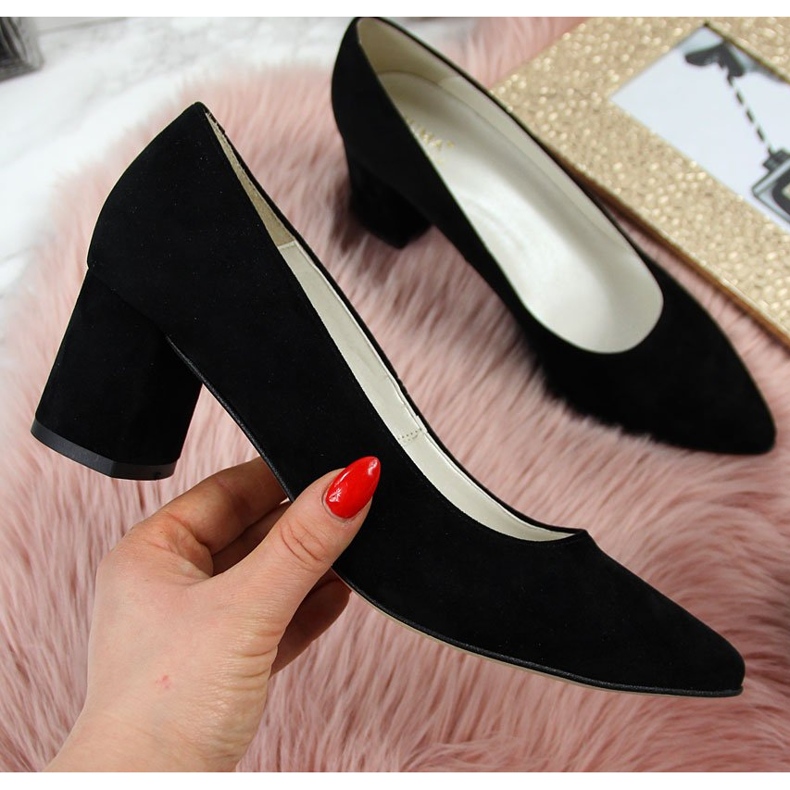 Lodičky na post černé semišové Juma černá 1