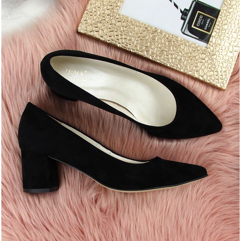 Lodičky na post černé semišové Juma černý 2