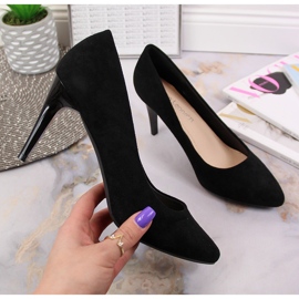 Lodičky jehlové semišové černé Sergio Leone černá 1