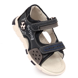 News Chlapecké sandály na suchý zip tmavě modrá NOVINKA vícebarevný 1