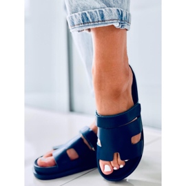 Dámské pantofle Tawny Blue modrý 2