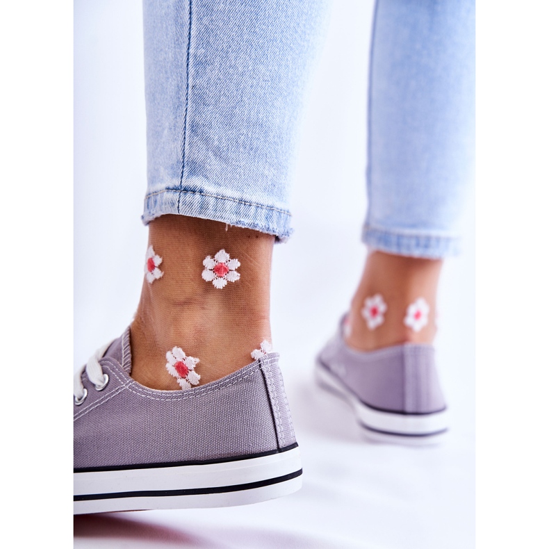 PJ1 Dámské klasické tenisky vázané Grey Be Mine šedá 1