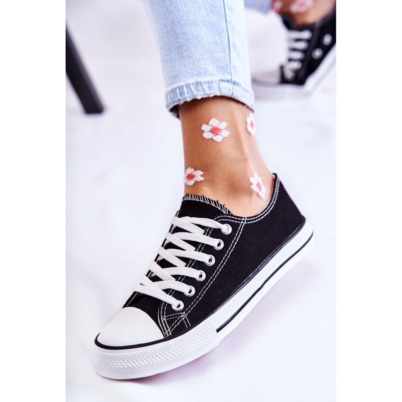 PJ1 Dámské klasické tenisky vázané Black Be Mine černá 1