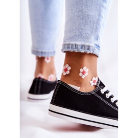 PJ1 Dámské klasické tenisky vázané Black Be Mine černá 2