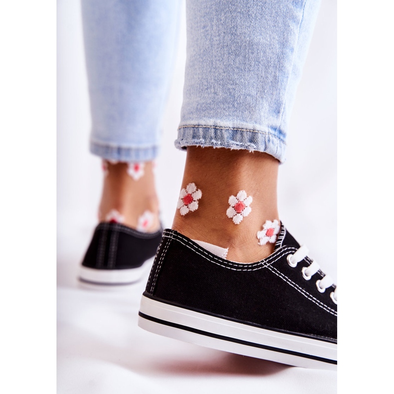 PJ1 Dámské klasické tenisky vázané Black Be Mine černá 2