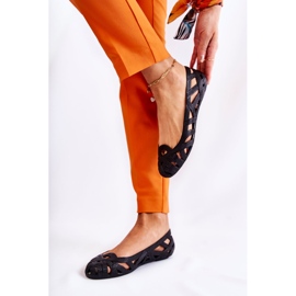 PH1 Dámské černé gumové baleríny Indila černý 1