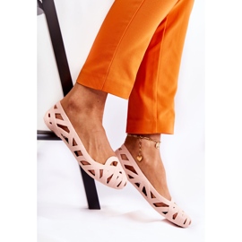 PH1 Dámské gumové baleríny Nude Indila béžový 2