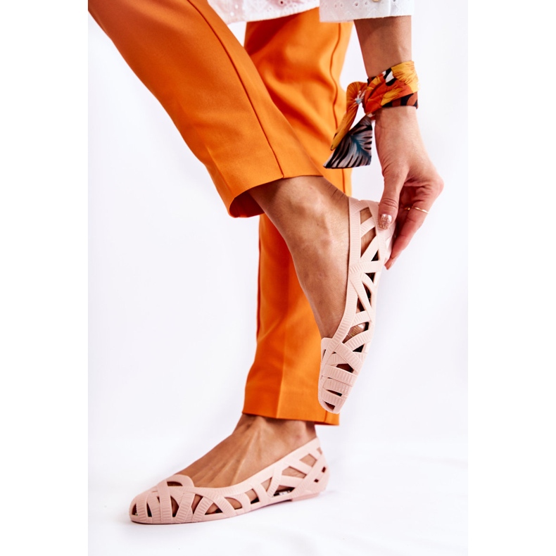 PH1 Dámské gumové baleríny Nude Indila béžový 1