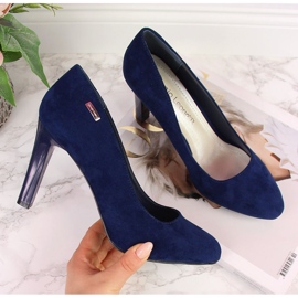 Dámské lodičky Sergio Leone v tmavě modré barvě námořnická modrá 1