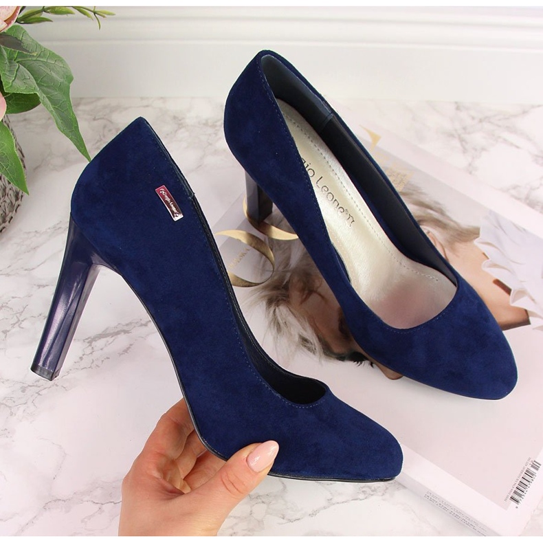 Dámské lodičky Sergio Leone v tmavě modré barvě námořnická modrá 1