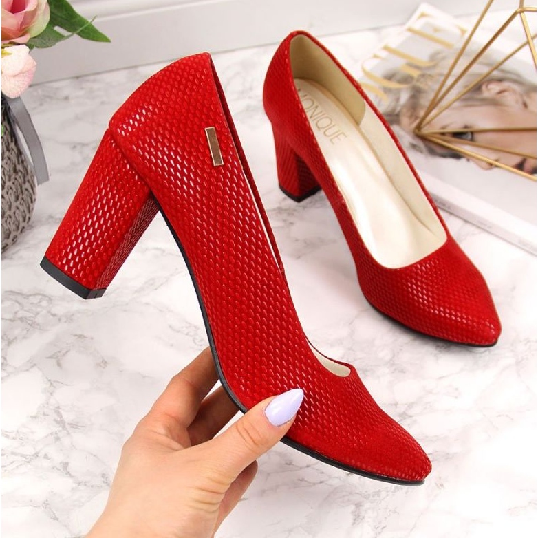 Lodičky na sloupku červené W Monique 1