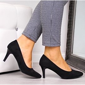 Černé semišové lodičky W Sergio Leone černý 2