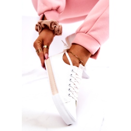 PS1 Dámské kožené tenisky Mikayla bílá-béžová béžový bílý 5 PS1 Dámské kožené tenisky Mikayla bílá-béžová béžový bílý 5