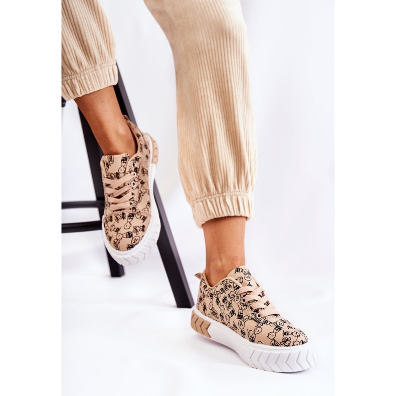 PS1 Dámské tenisky Sportovní obuv W Print Beige Obverse béžový 1