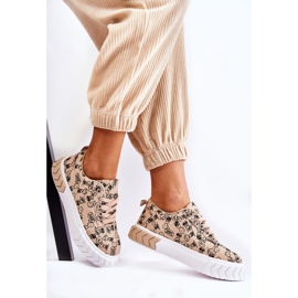 PS1 Dámské tenisky Sportovní obuv W Print Beige Obverse béžový 2