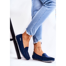 PH1 Dámské semišové mokasíny Navy Blue Millare námořnická modř 2