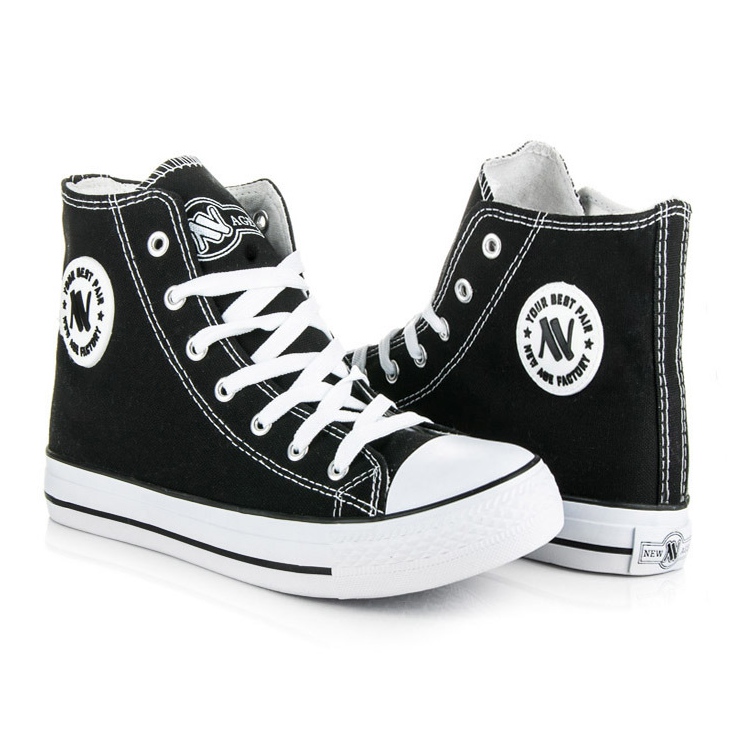 New Age vysoké tenisky černý 1