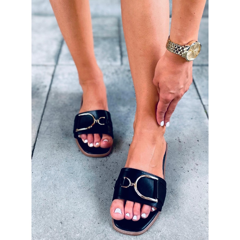 Dámské pantofle Arizona Black černá 2