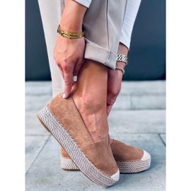 Dámské espadrilky Callie Camel hnědý 3