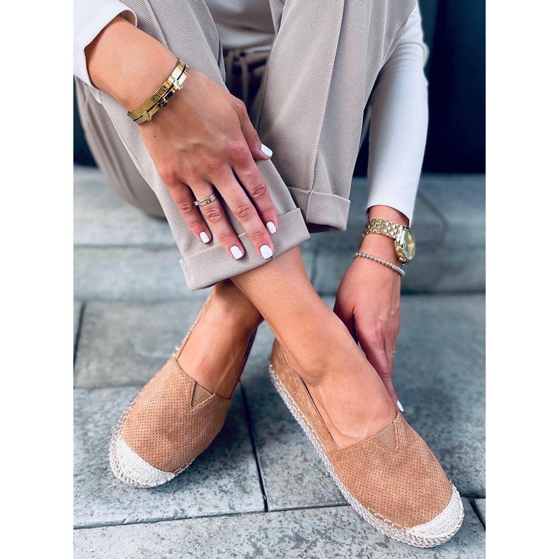 Dámské espadrilky Callie Camel hnědý 2