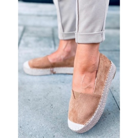 Dámské espadrilky Callie Camel hnědý 4