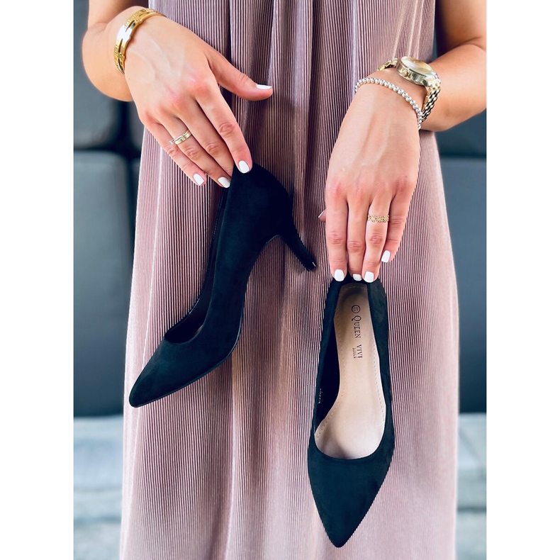 Lodičky na jehlovém podpatku Susan Black černá 2