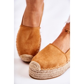 PG1 Dámské Espadrilky Na Platformě Camel Marise hnědý 1