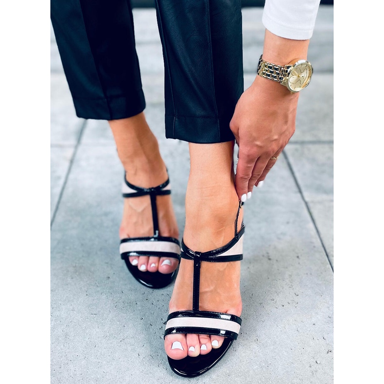 Jehlové sandály Penny Apricot béžový černá 1