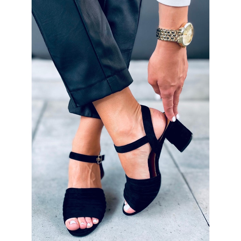 Marika Black sandály na vysokém podpatku černá 2