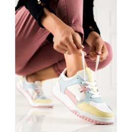 SHELOVET Barevné sportovní boty bílý vícebarevný 1