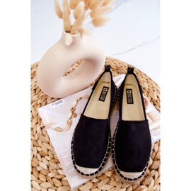 Dámské klasické espadrilky Big Star JJ274952 Black béžový černá 5