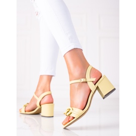 SHELOVET Módní sandály vícebarevný žlutá 1