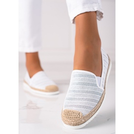 SHELOVET Nazouvací espadrilky bílý 2