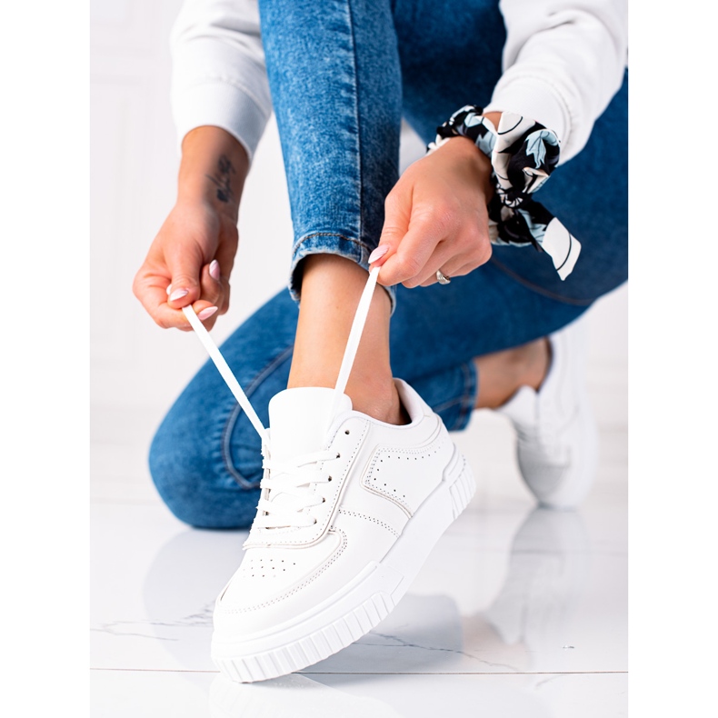 SHELOVET Bílé tenisky bílý 1