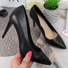 Lodičky na černém podpatku Sergio Leone černá 1