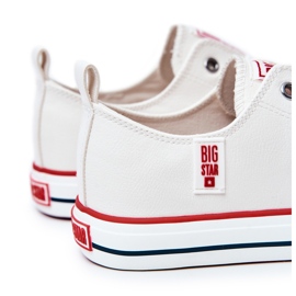 Pánské kožené tenisky Big Star JJ174069 Bílé bílý 4