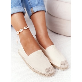 Espadrilky na pletené podrážce Big Star HH274501 béžová béžový 2