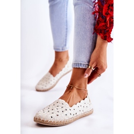 Dámské nazouvací baleríny s bílými květy 1 Dámské nazouvací baleríny s bílými květy 1