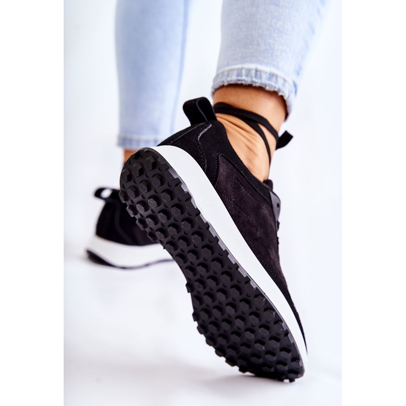 PG1 Dámské černé semišové sportovní boty Nayla černá 2