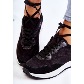 PG1 Dámské černé semišové sportovní boty Nayla černá 1