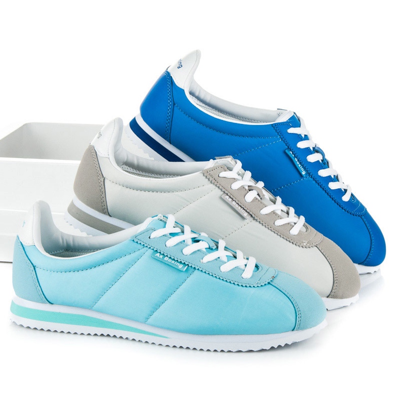 Ax Boxing Vázané sportovní boty modrý 1