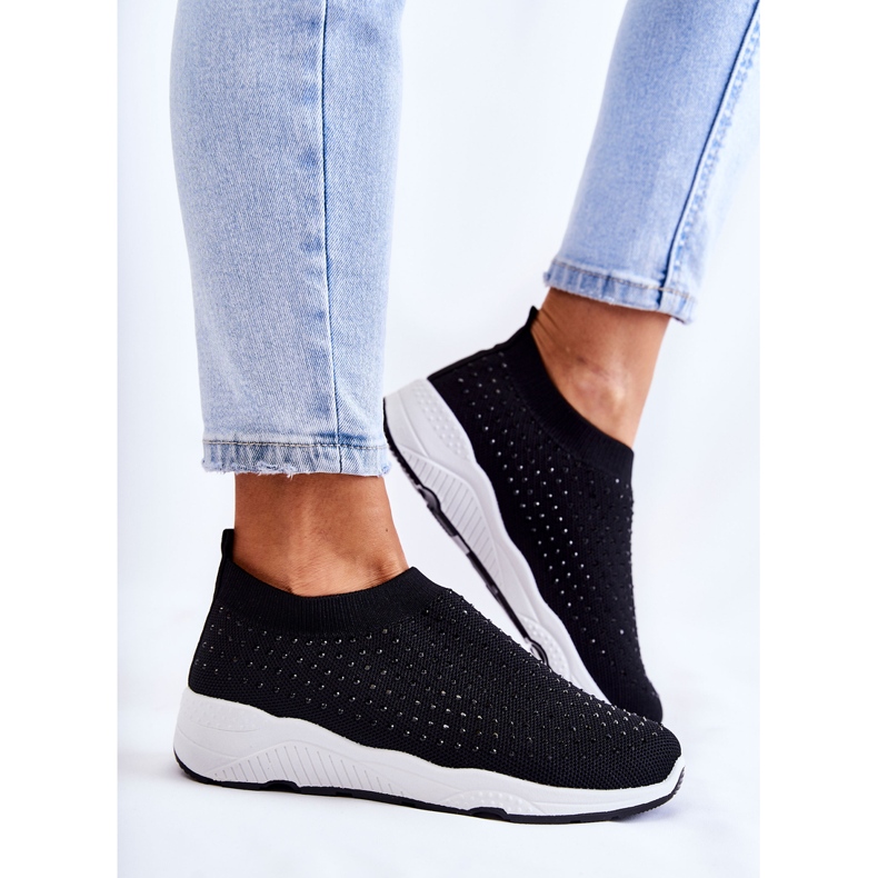 PG1 Dámská sportovní obuv se zirkony černá Calsey 2