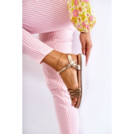 PG1 Dámské sandály se zlatými kubickými zirkony Sorrita 2