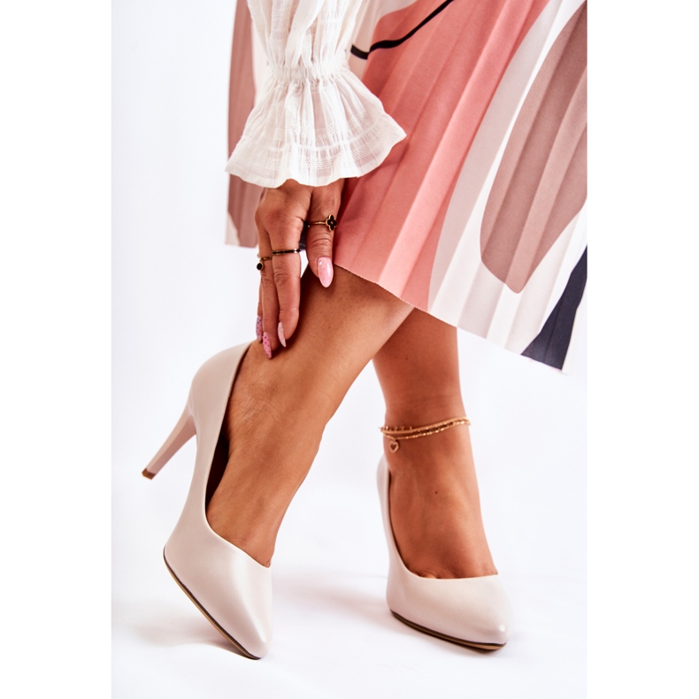 Sergio Leone Klasické kožené podpatky světle šedé Magically šedá 2 Sergio Leone Klasické kožené podpatky světle šedé Magically šedá 2