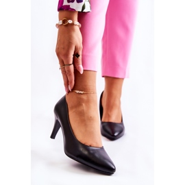 Sergio Leone Dámské klasické černé lodičky Semprella černá 1