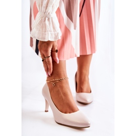 Sergio Leone Dámské klasické lodičky Pearl Beige Semprella béžový 1