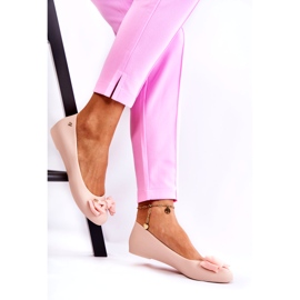 PH1 Dámská mašlička Gumová balerína Nude Fergie béžový 2